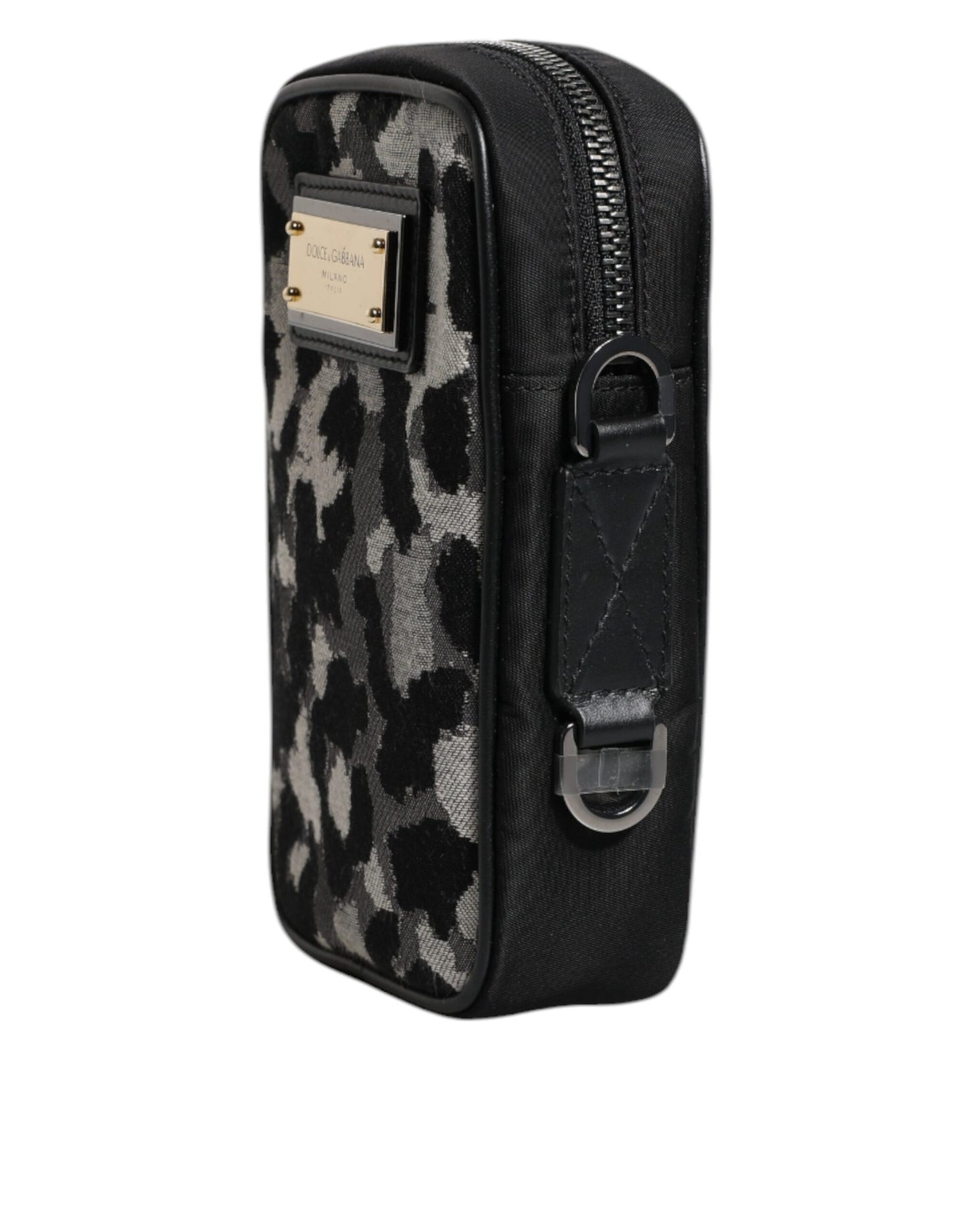 Sac bandoulière Dolce & Gabbana à plaque logo en jacquard camouflage multicolore