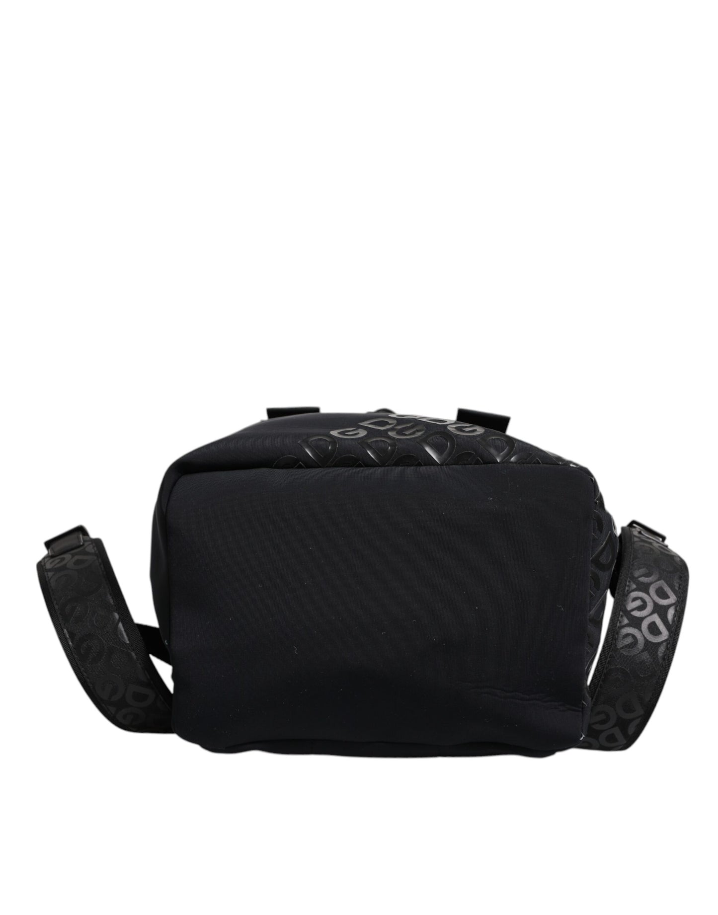 Sac à dos d'école Dolce & Gabbana en néoprène noir et nylon avec logo DG