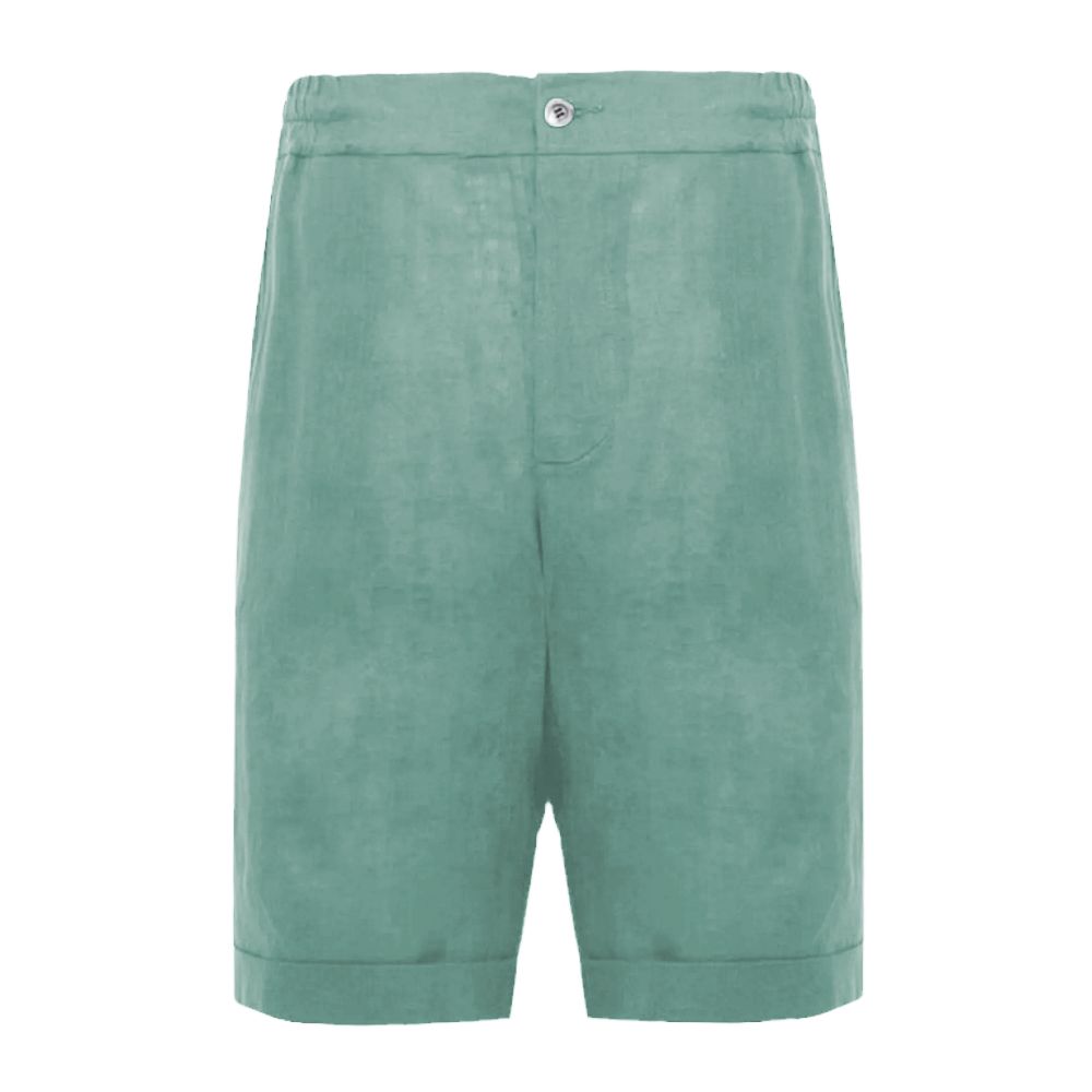 Short en lin vert Alpha Studio