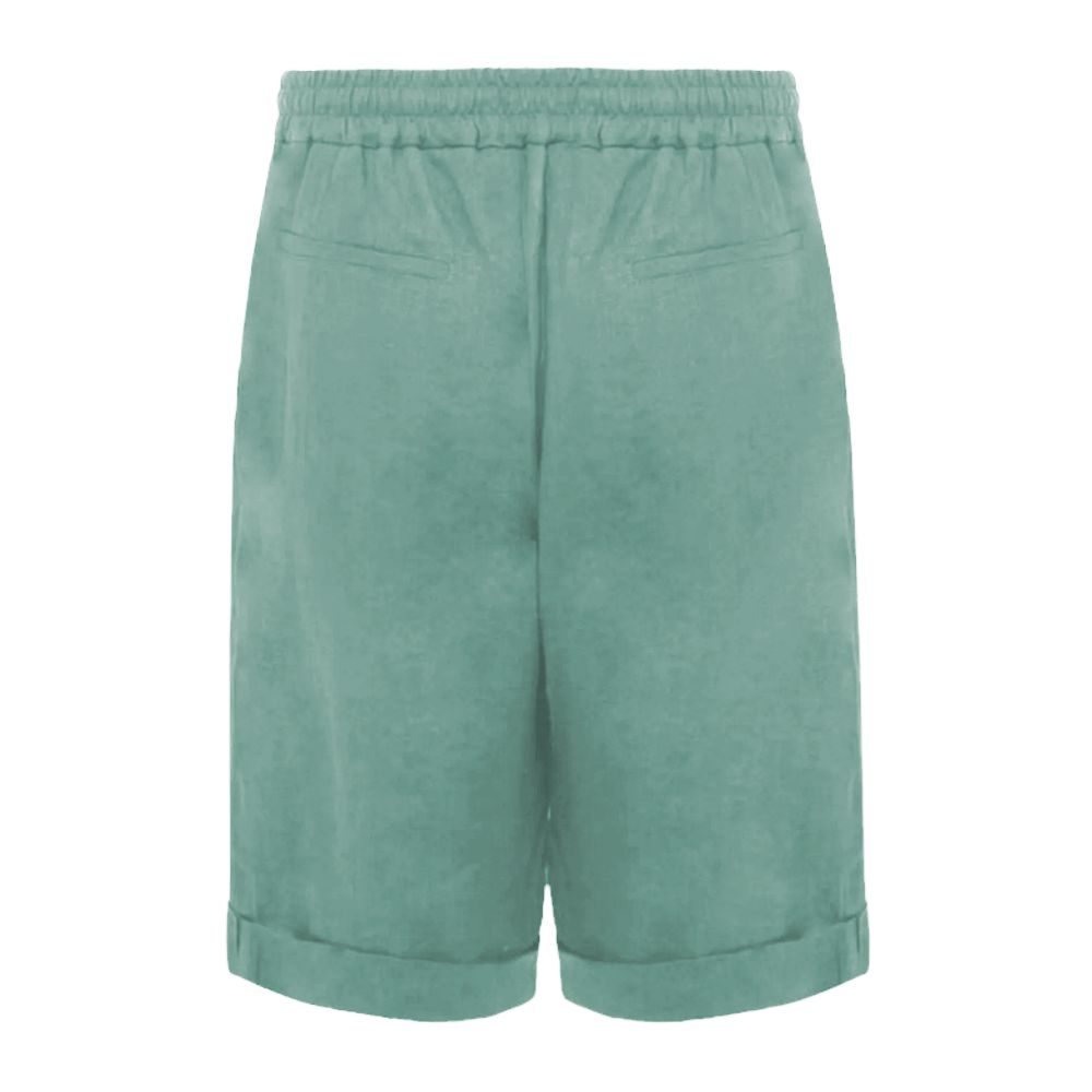 Short en lin vert Alpha Studio