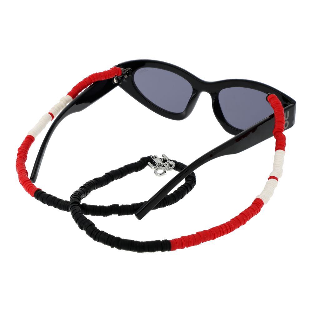 Lunettes de soleil unisexes noires Hugo Boss