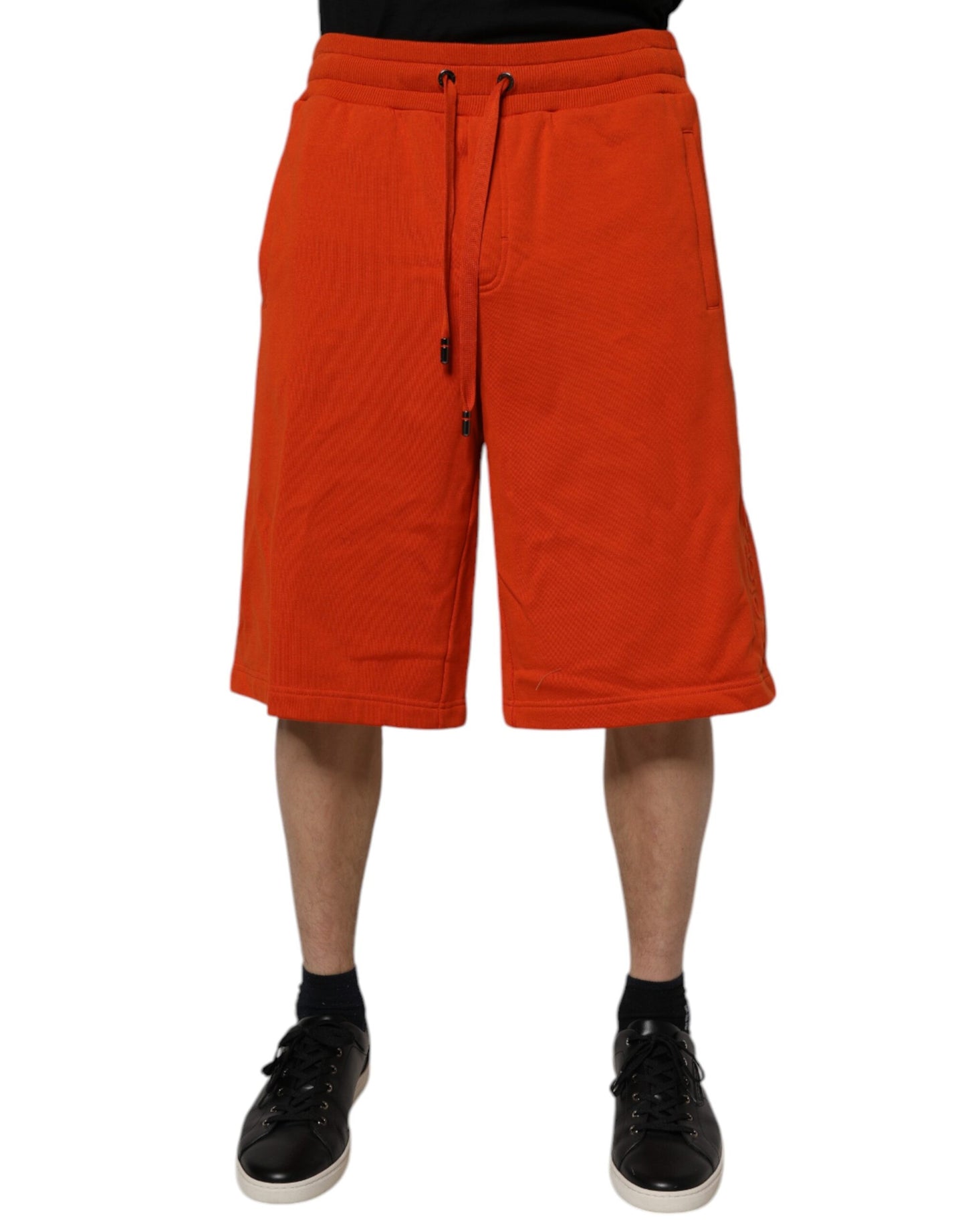 Bermuda taille moyenne en coton mélangé rouge Dolce & Gabbana pour homme