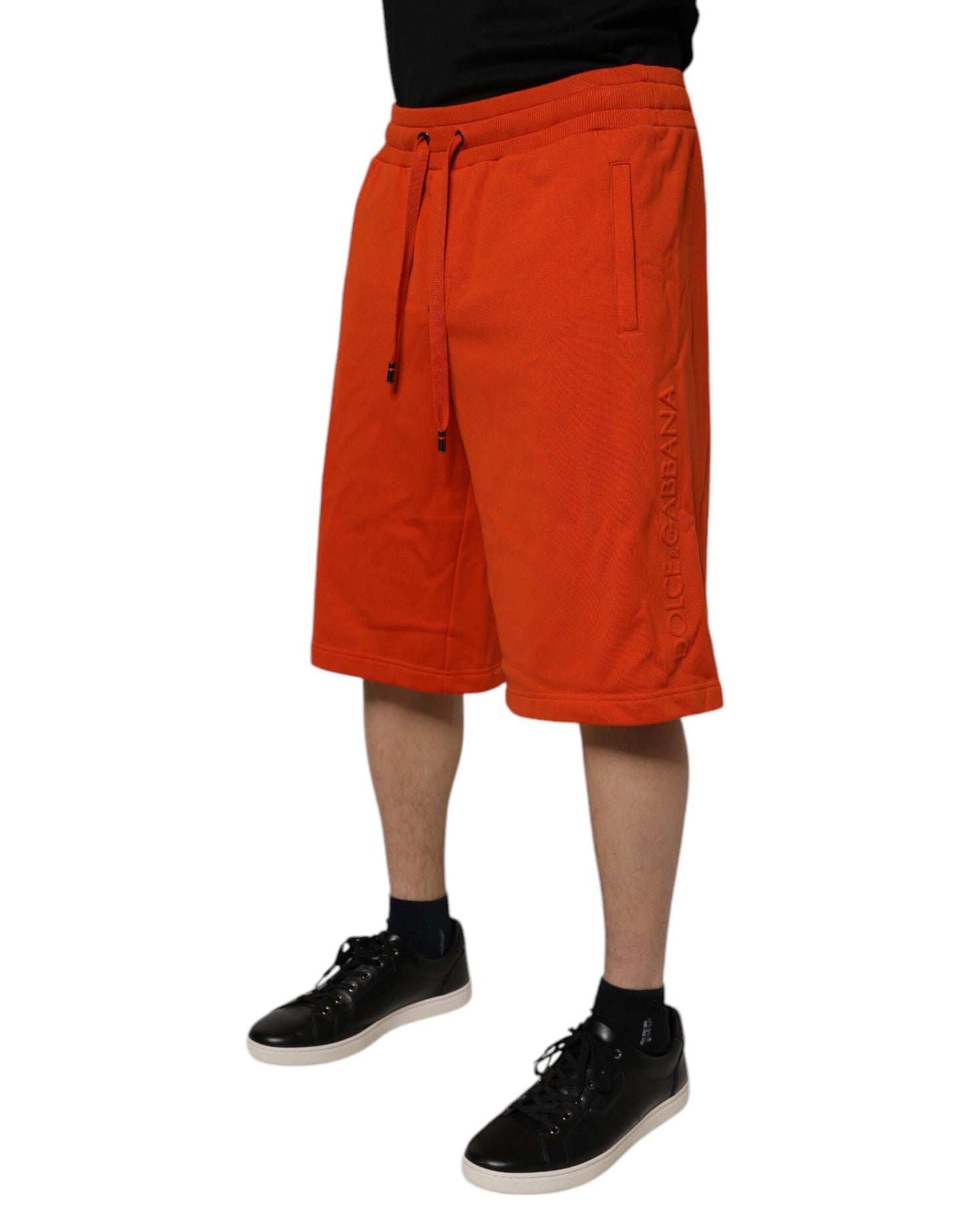 Bermuda taille moyenne en coton mélangé rouge Dolce & Gabbana pour homme