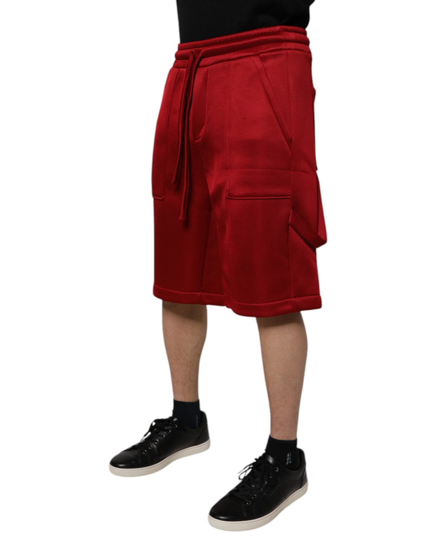 Bermuda taille moyenne en nylon viscose marron Dolce & Gabbana