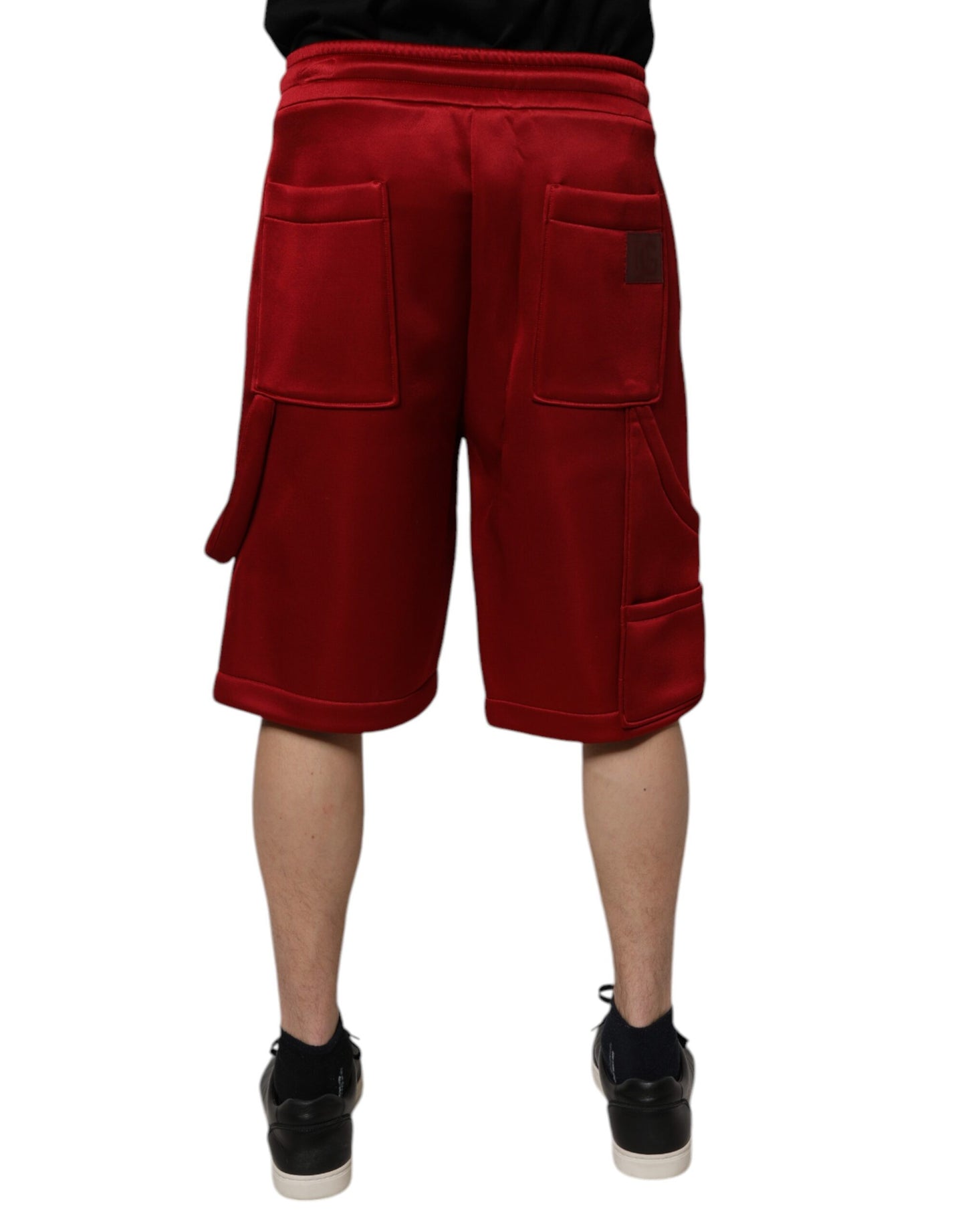 Bermuda taille moyenne en nylon viscose marron Dolce & Gabbana