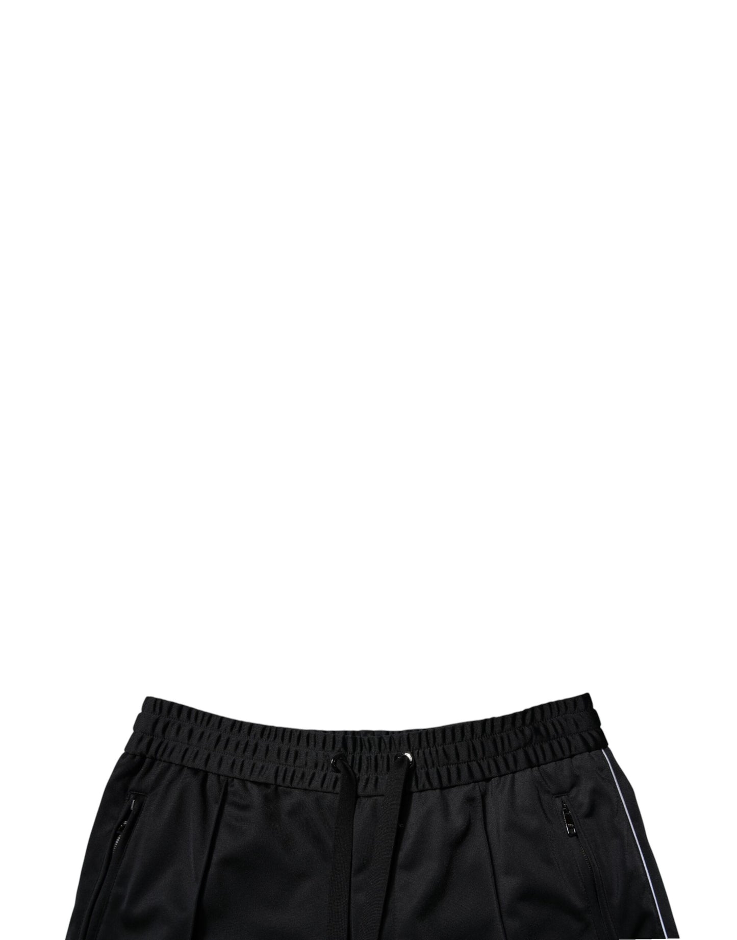 Bermuda taille moyenne en polyester noir Dolce & Gabbana pour homme