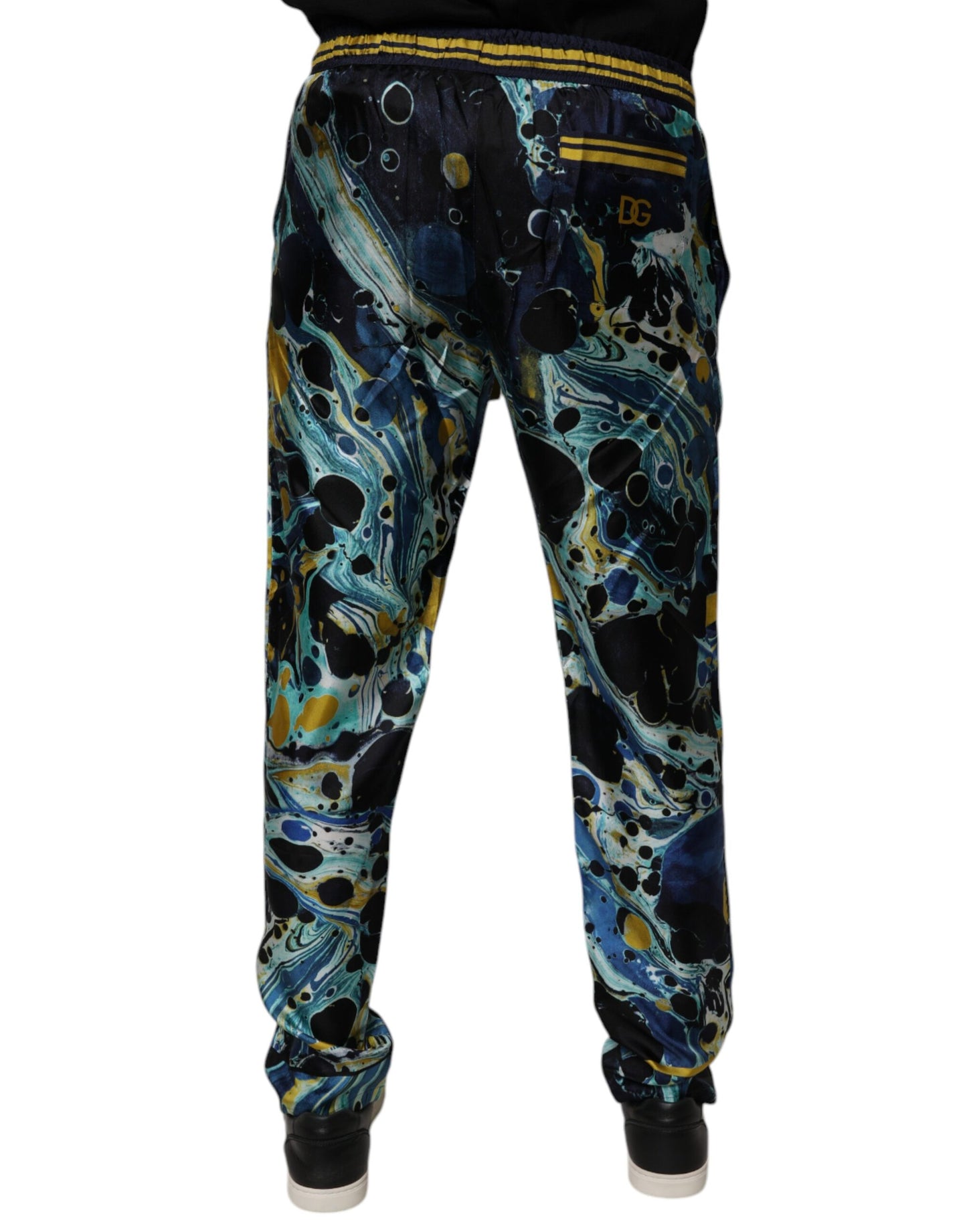 Dolce & Gabbana Multicolor Marble Print Jogger Sweatpants Pants by Dolce & Gabbana