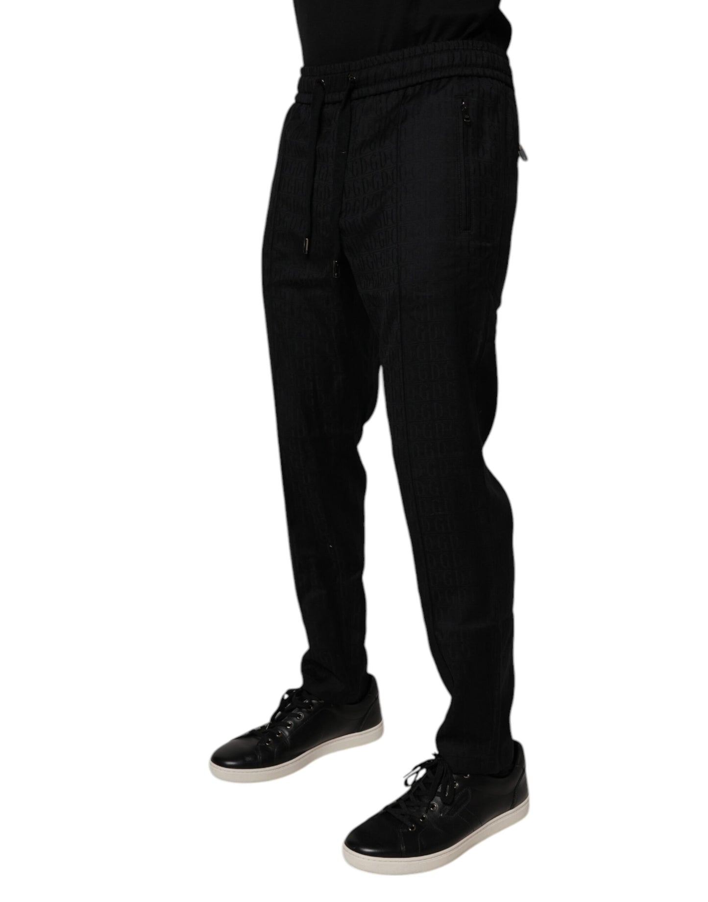 Dolce & Gabbana Black Wool Jogger Jogging Pants by Dolce & Gabbana