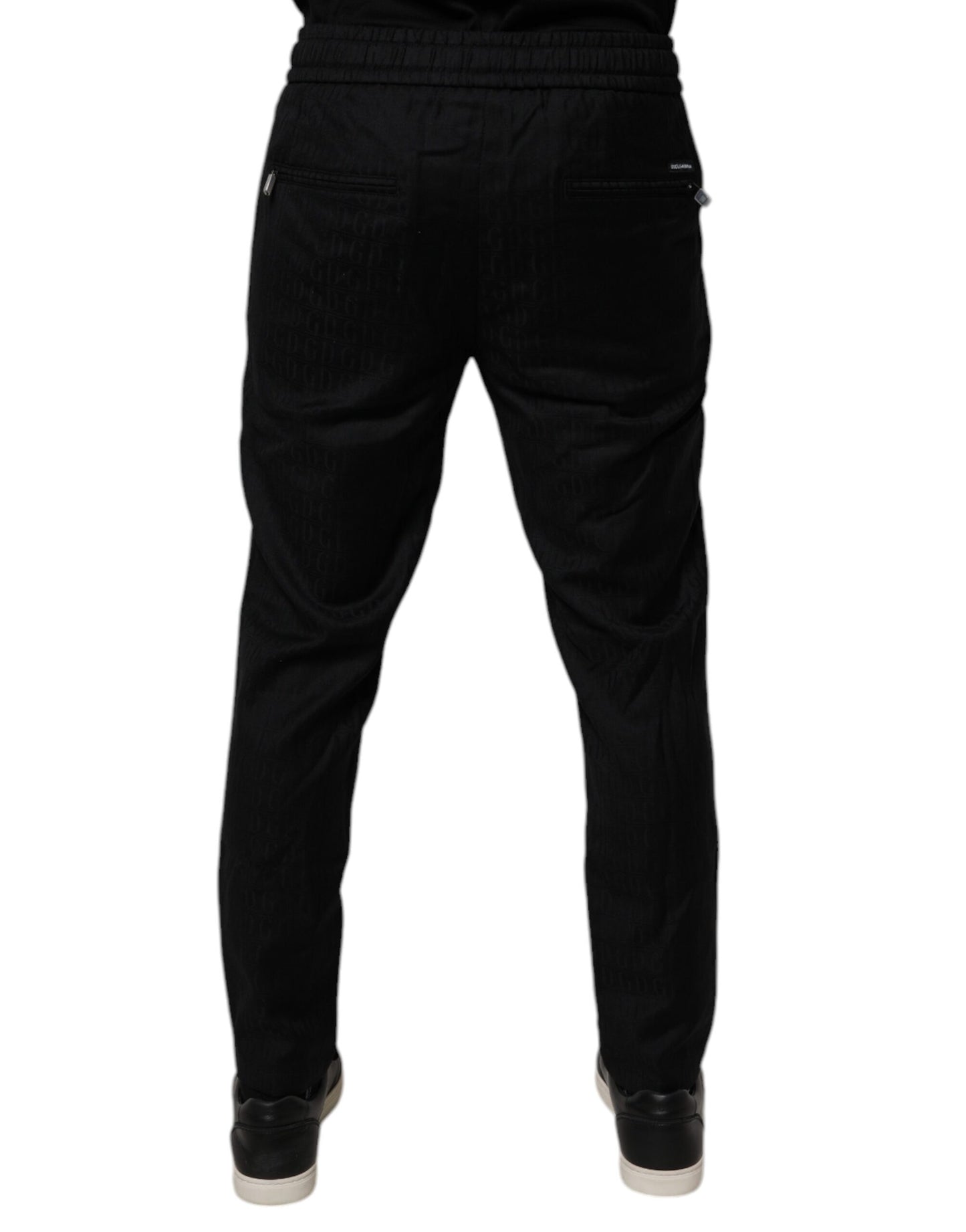 Dolce & Gabbana Black Wool Jogger Jogging Pants by Dolce & Gabbana