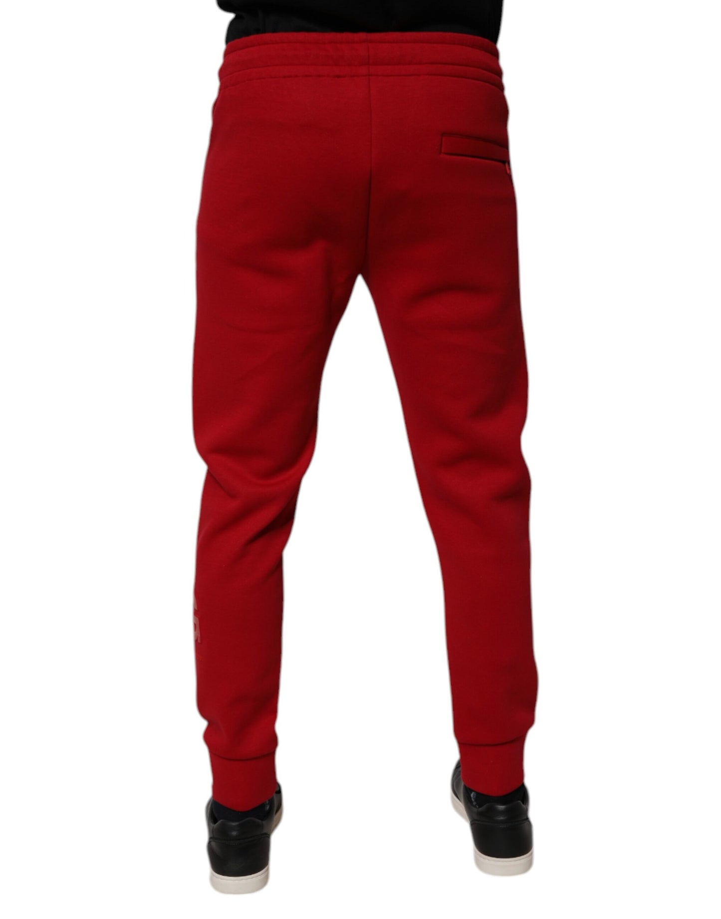Dolce & Gabbana Red Cotton Jogger Jogging Pants by Dolce & Gabbana