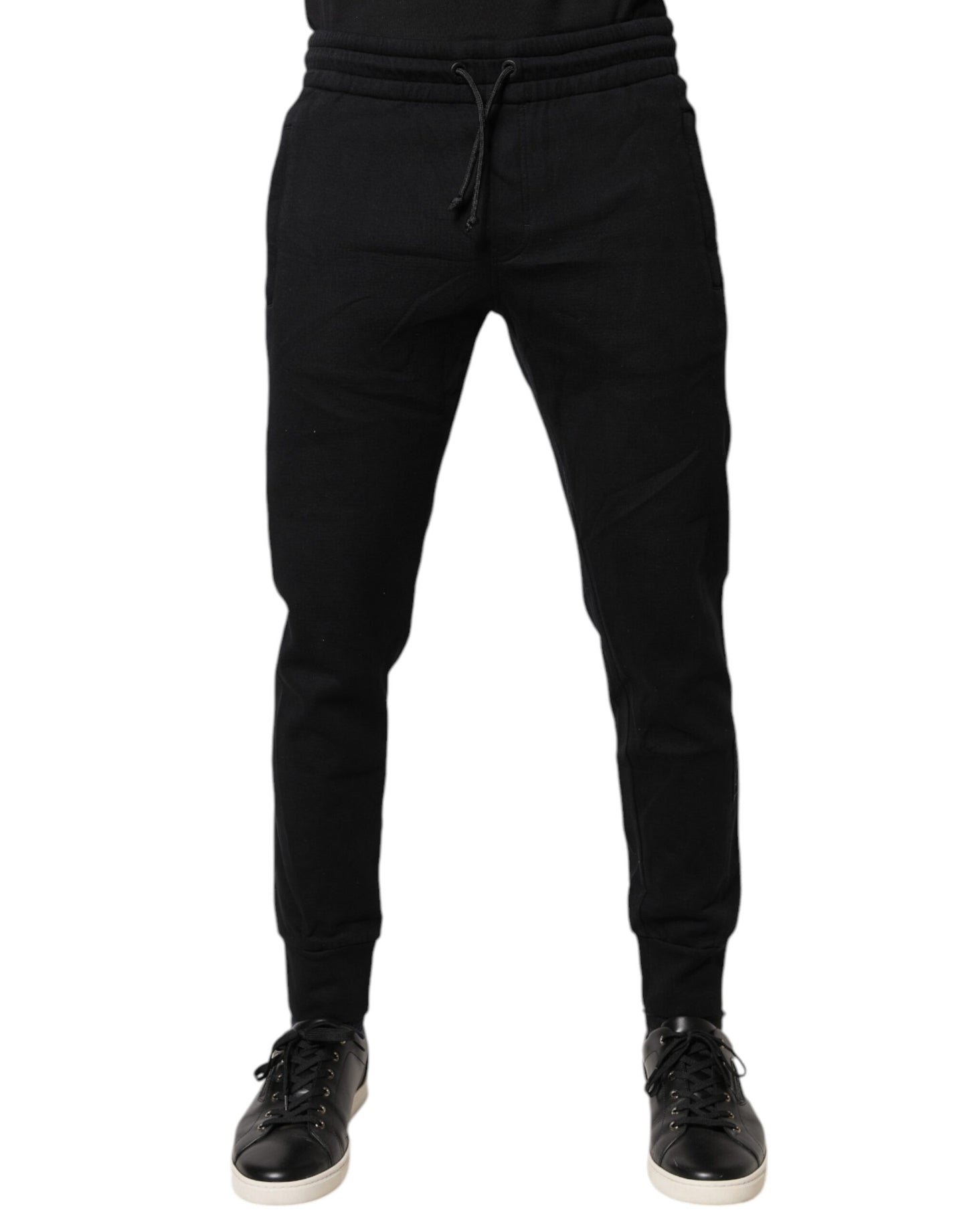 Dolce & Gabbana Black Cotton Jogger Jogging Pants by Dolce & Gabbana