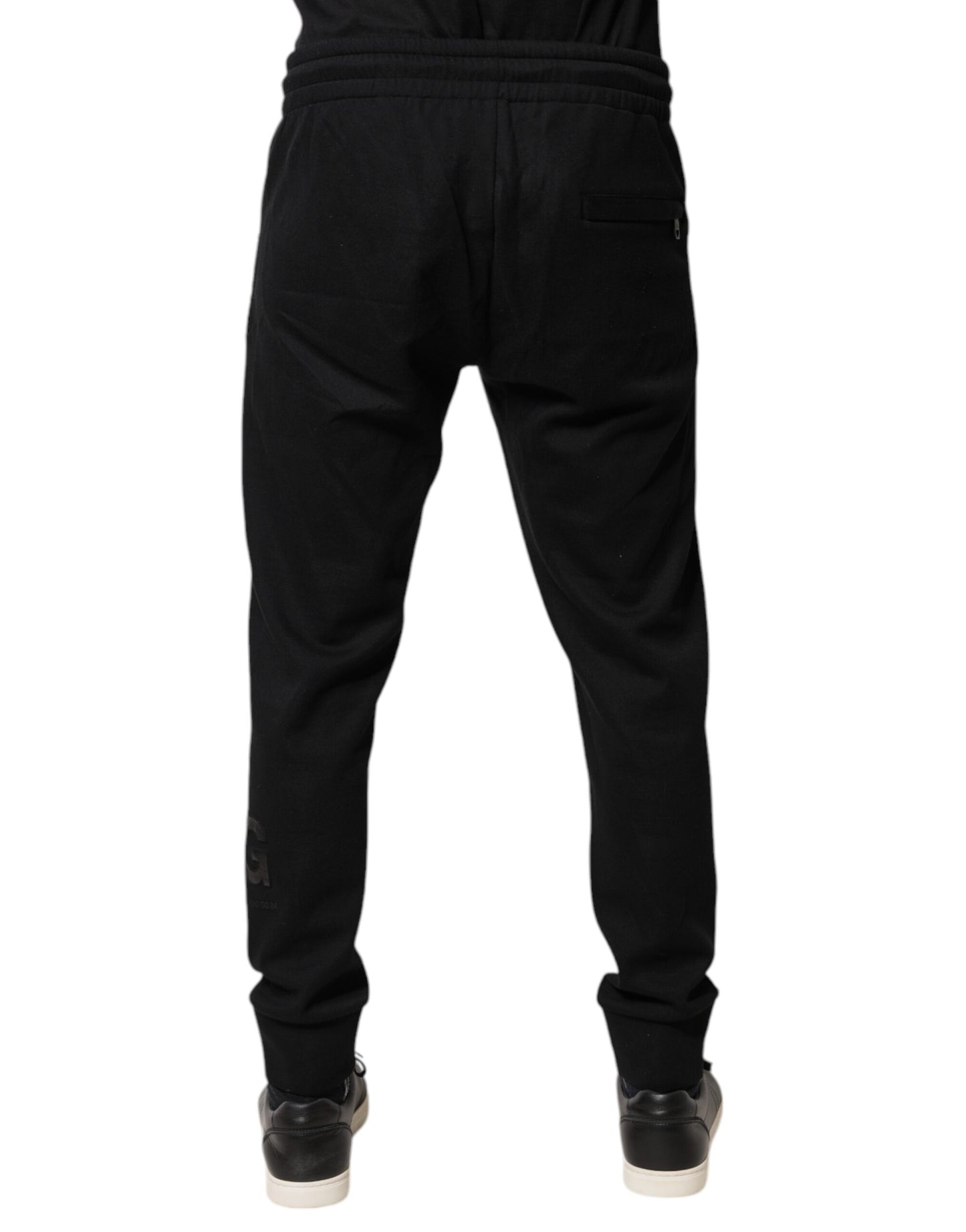 Dolce & Gabbana Black Cotton Jogger Jogging Pants by Dolce & Gabbana