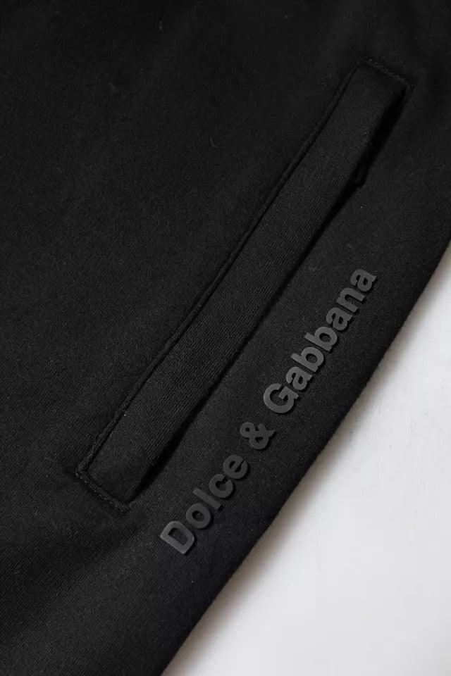Dolce & Gabbana Black Cotton Jogger Jogging Pants by Dolce & Gabbana