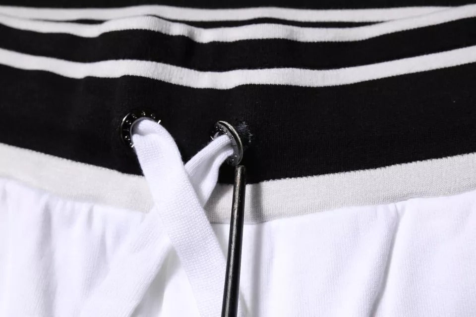 Bermuda Dolce & Gabbana en coton à rayures blanches DG King