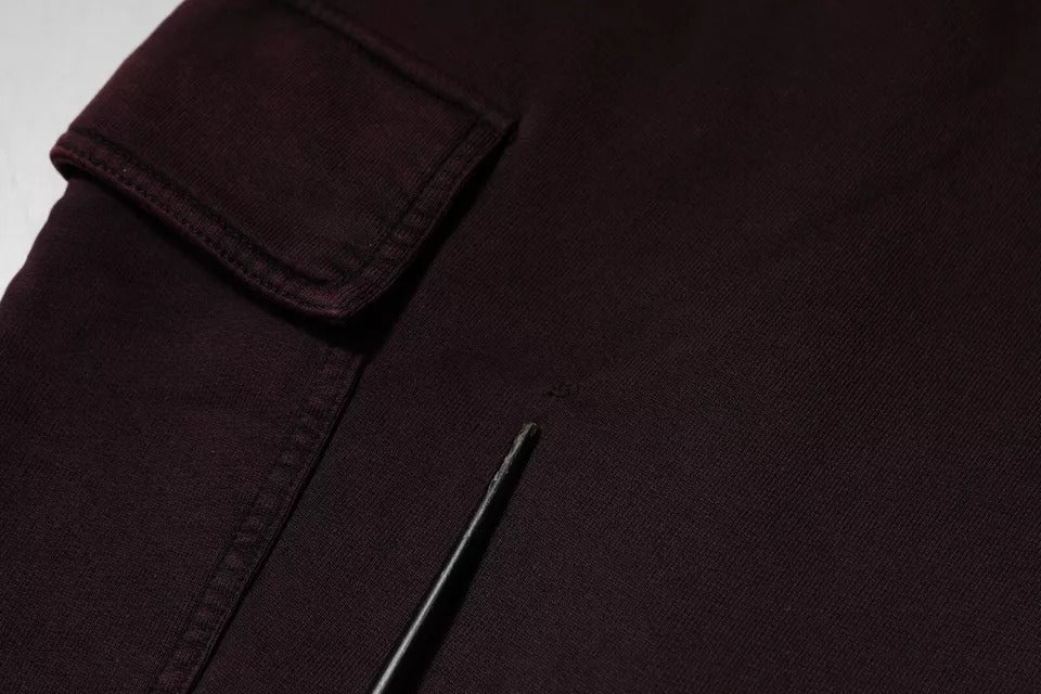 Dolce & Gabbana Dark Violet Cotton Cargo Jogger Pants by Dolce & Gabbana