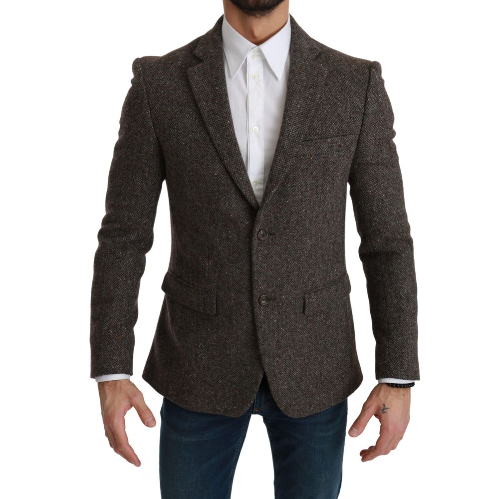 Costume en laine vierge marron Dolce & Gabbana