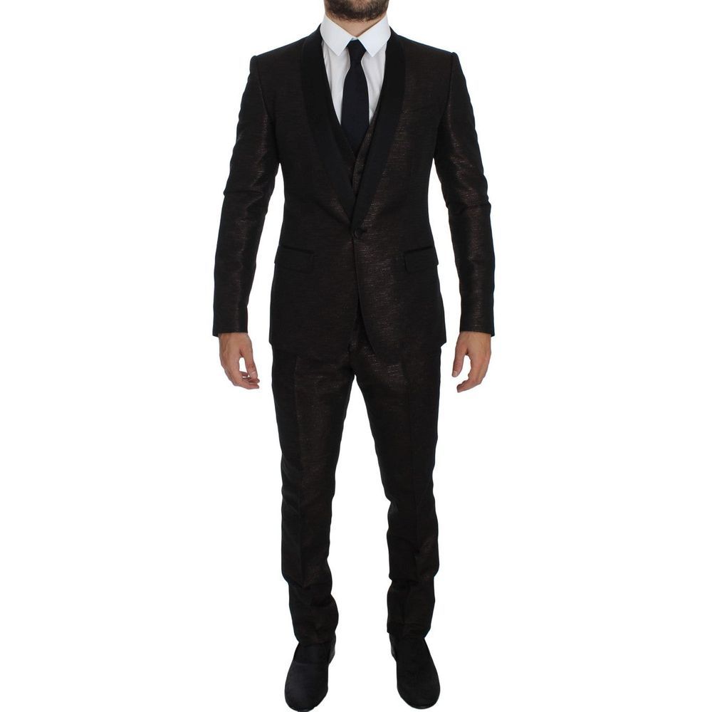 Costume en polyester bicolore Dolce & Gabbana
