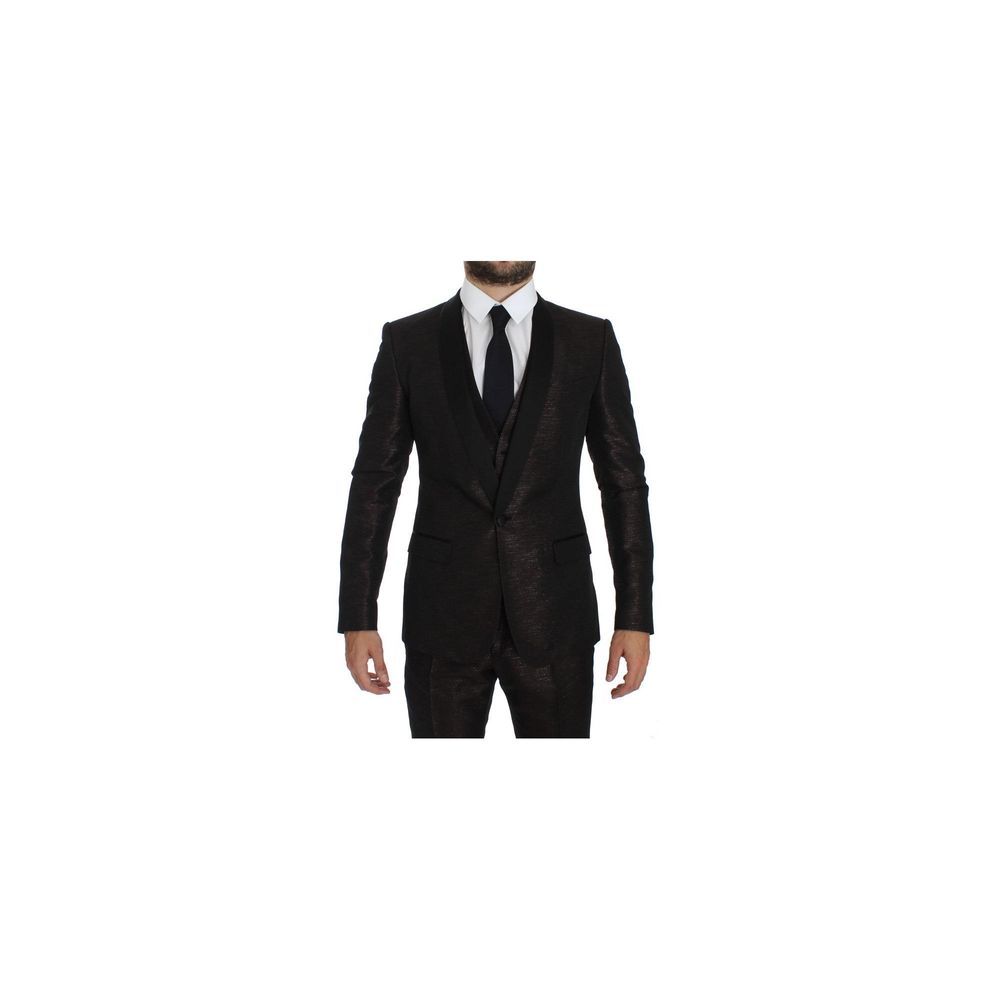Costume en polyester bicolore Dolce & Gabbana