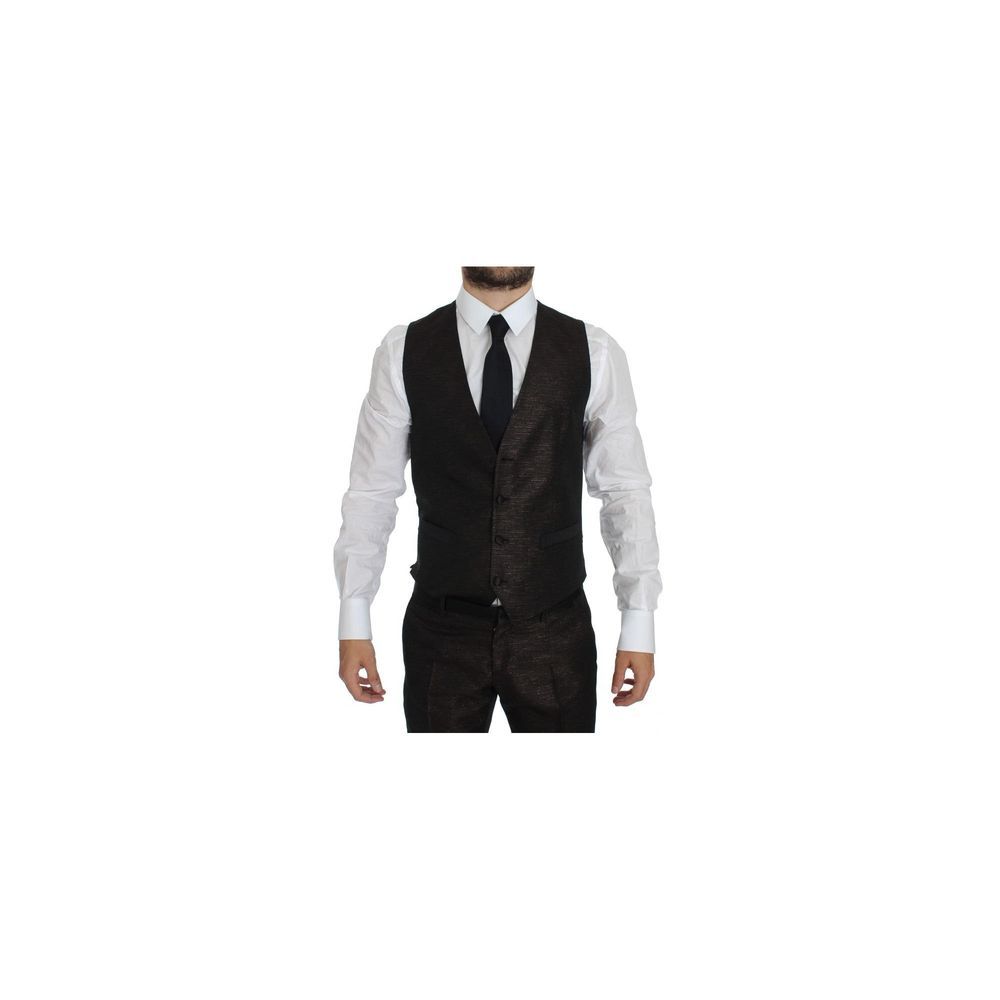 Costume en polyester bicolore Dolce & Gabbana