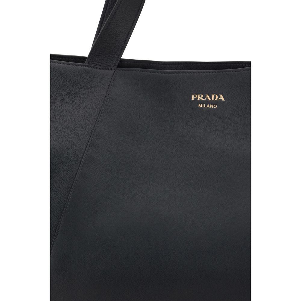 Sac fourre-tout en cuir Prada
