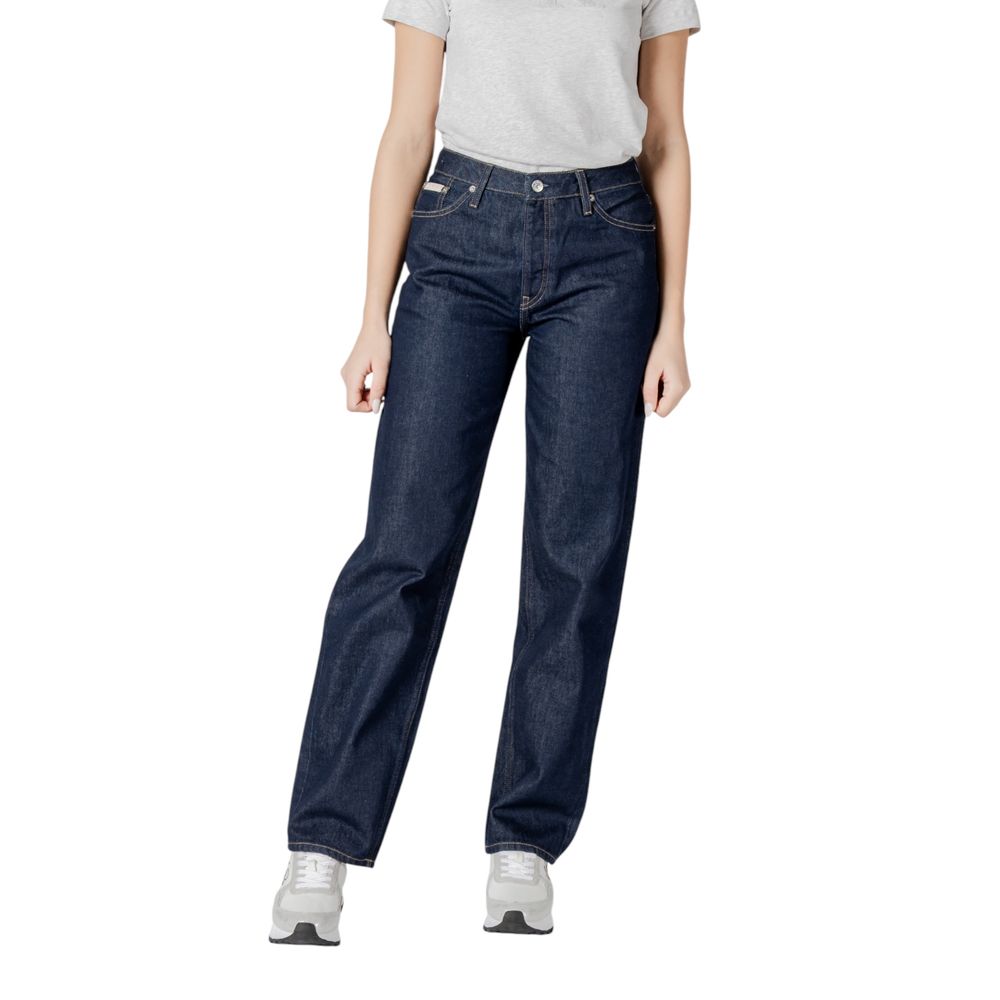 Calvin Klein Jeans Blue Cotton Relaxed Fit Jean by Calvin Klein Jeans