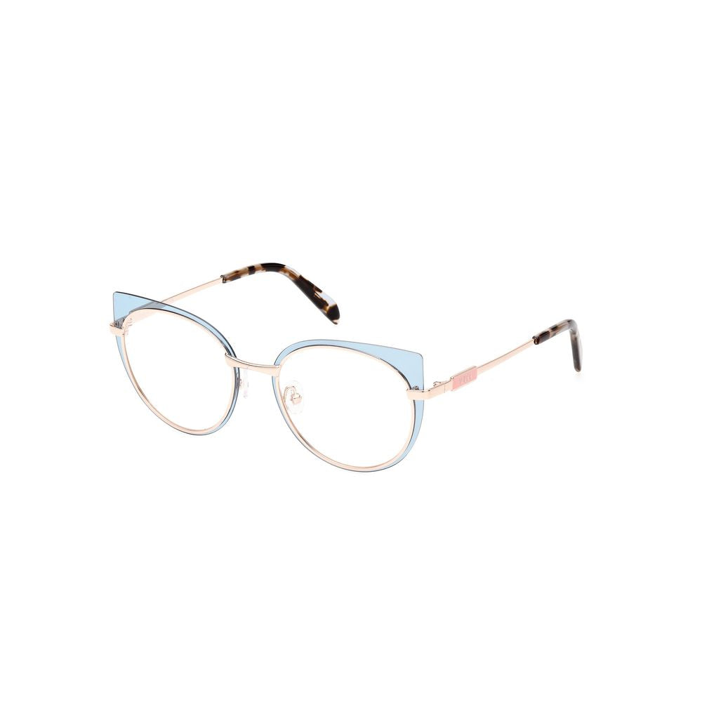 Emilio Pucci Blue Metal Frames by Emilio Pucci