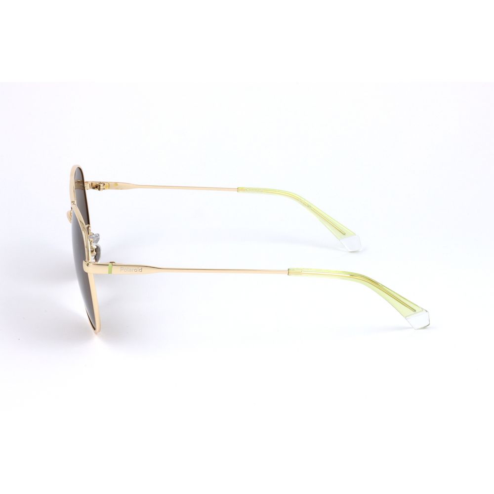 Lunettes de soleil Polaroid en métal doré