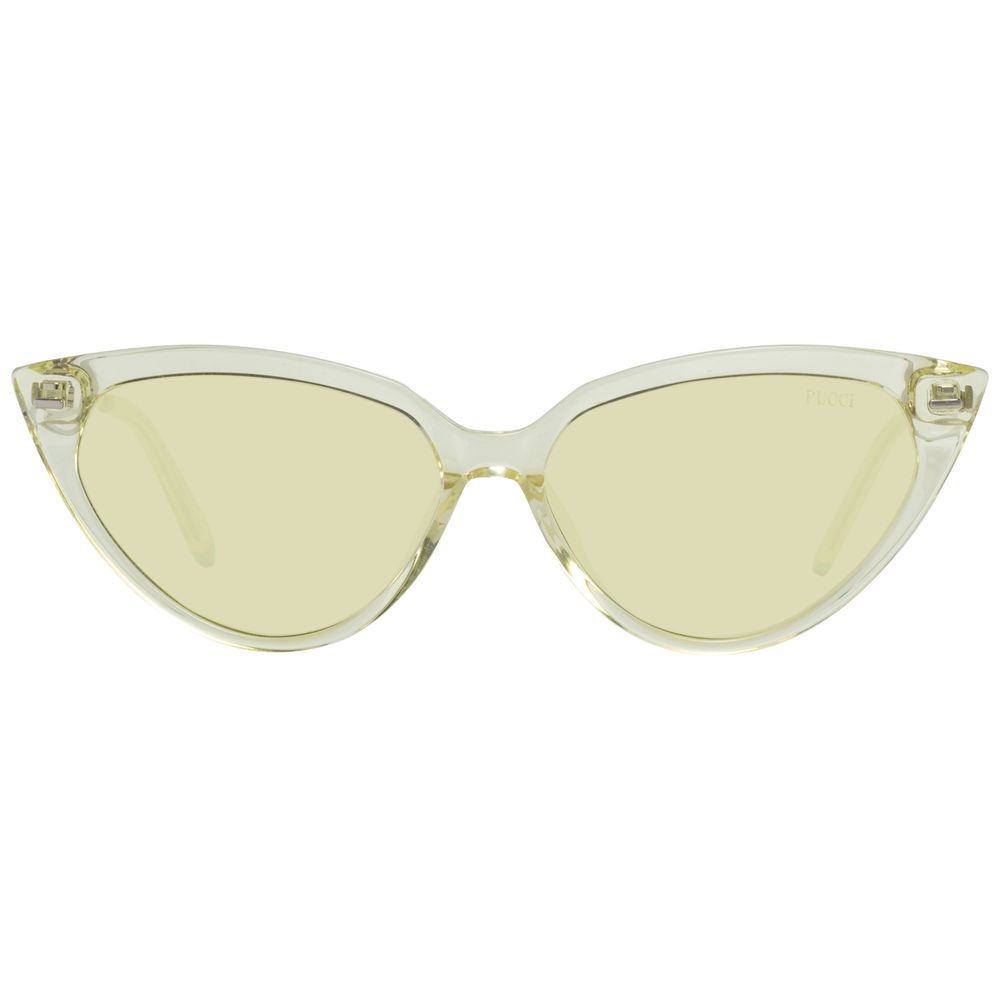 Emilio Pucci Yellow Metal Sunglasses by Emilio Pucci