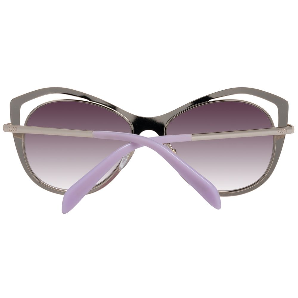 Emilio Pucci Red Metal Sunglasses by Emilio Pucci