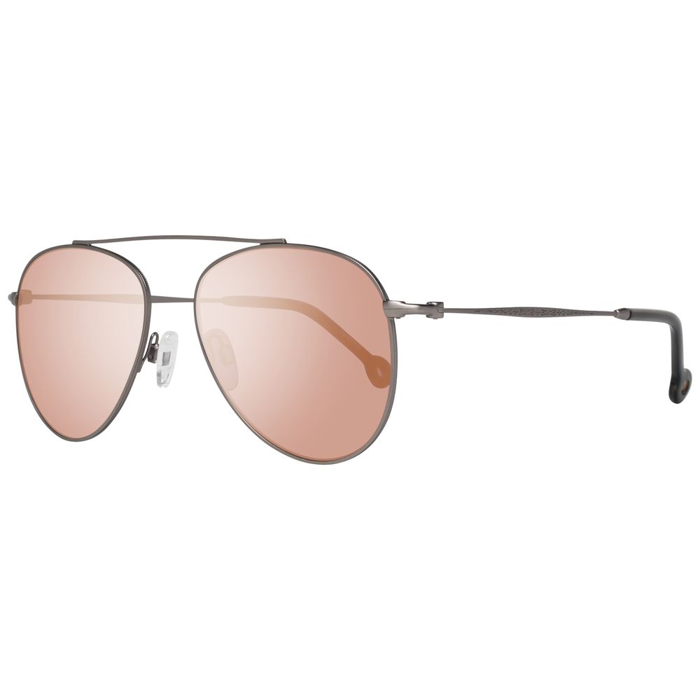 Lunettes de soleil en métal gris