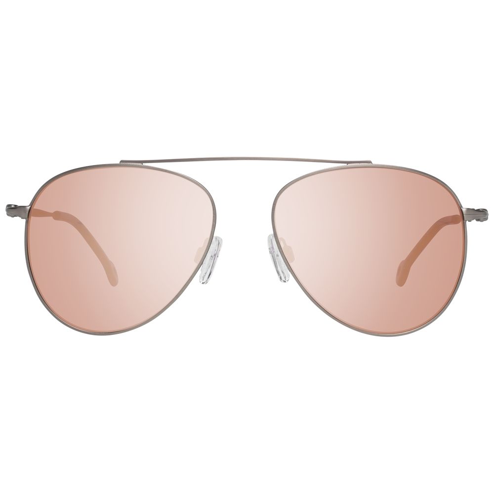 Lunettes de soleil en métal gris