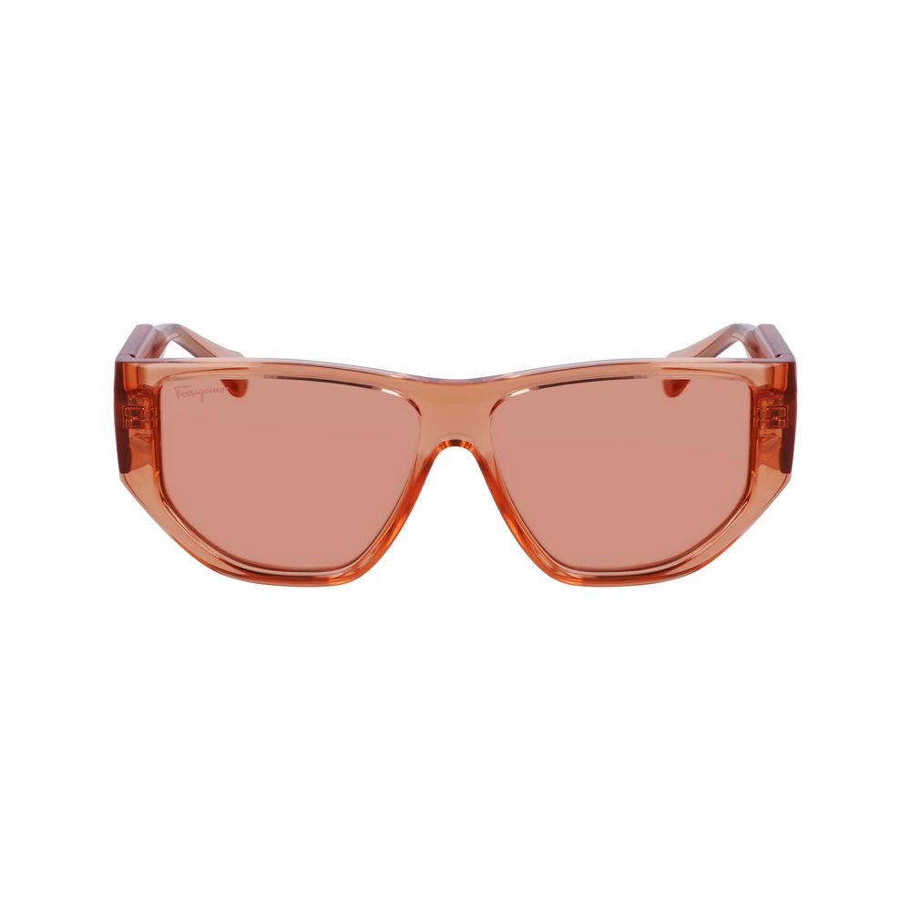 Lunettes de soleil injectées orange Ferragamo
