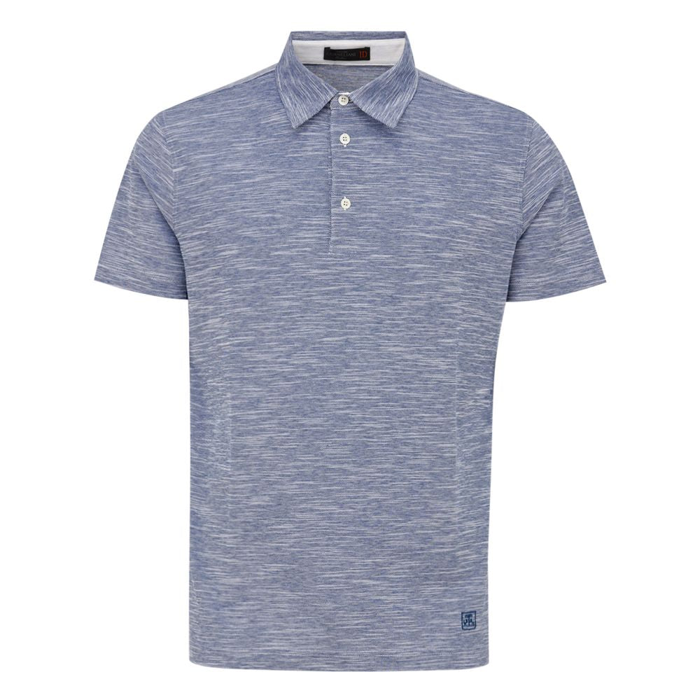 Polo Corneliani en coton bleu clair