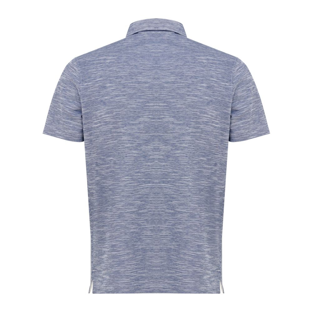 Polo Corneliani en coton bleu clair