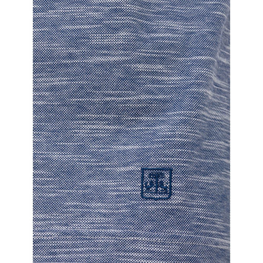 Polo Corneliani en coton bleu clair