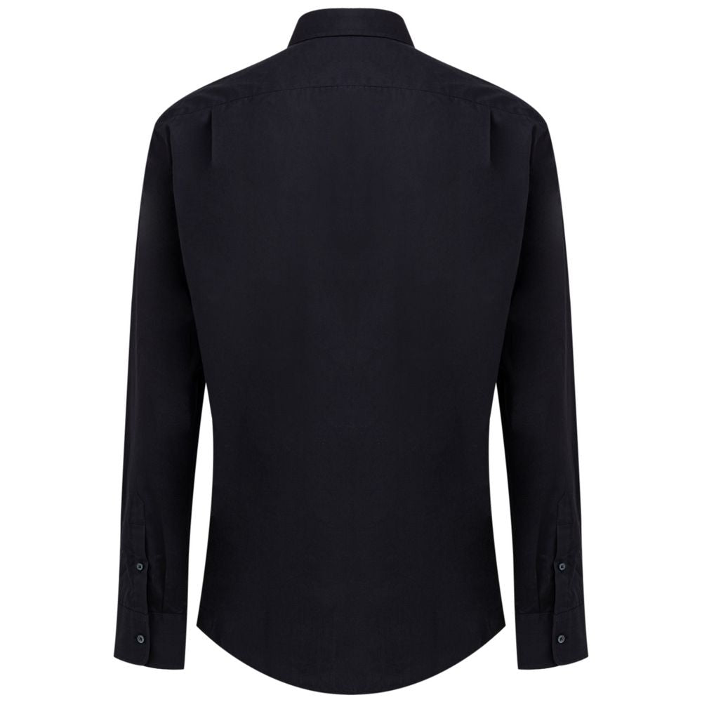 Dolce & Gabbana Navy Blue Cotton Shirt by Dolce & Gabbana