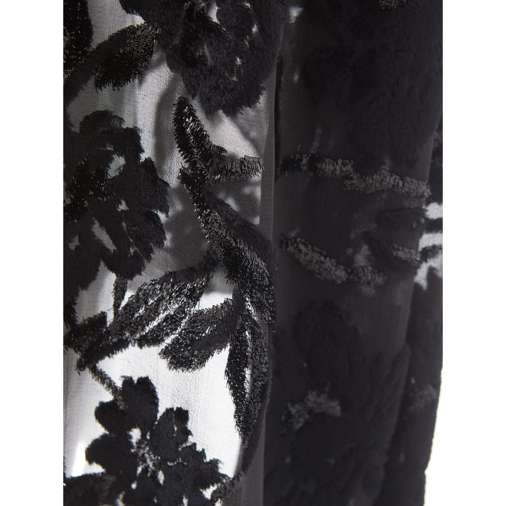 Lardini Elegant Black Viscose Dress by Lardini