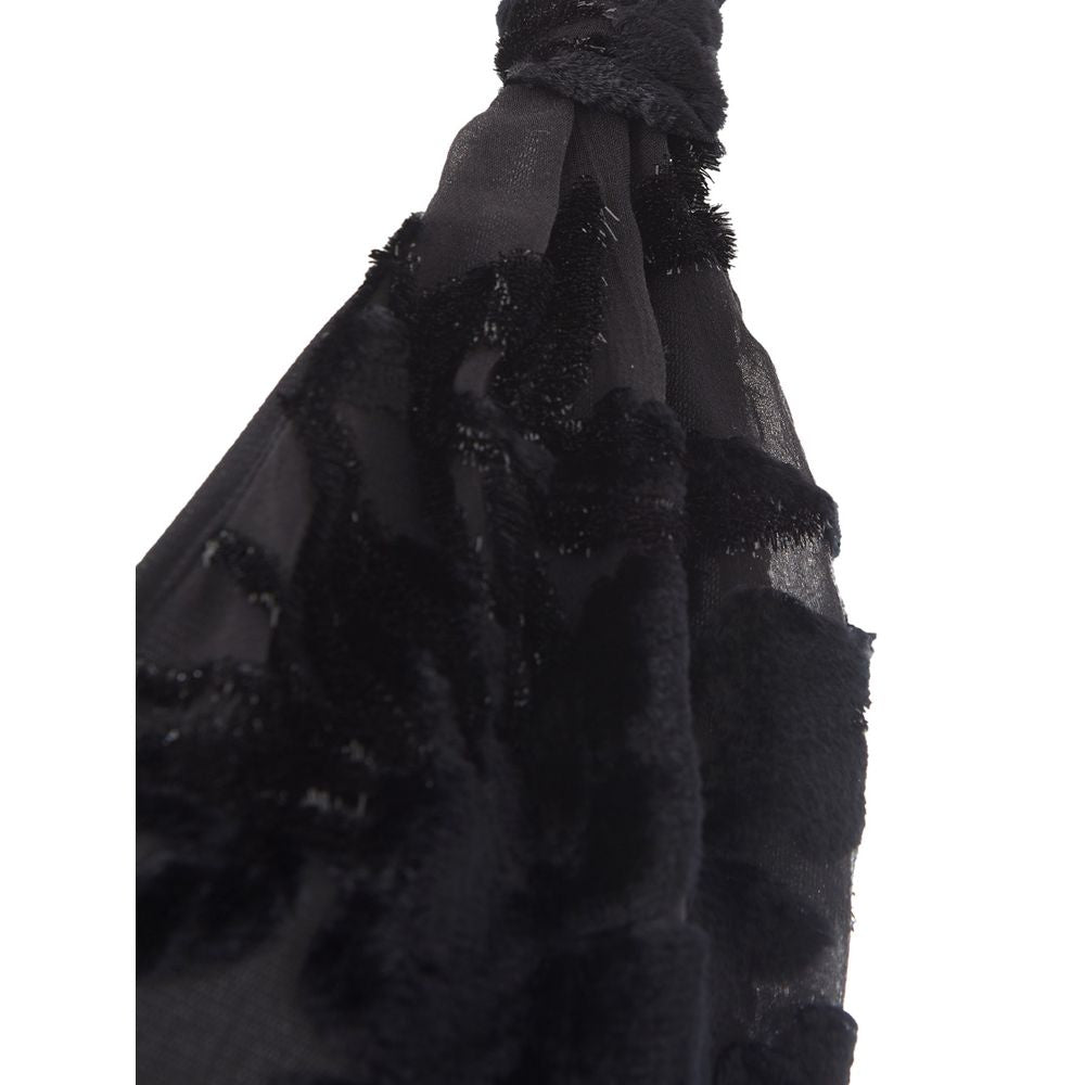 Lardini Elegant Black Viscose Dress by Lardini