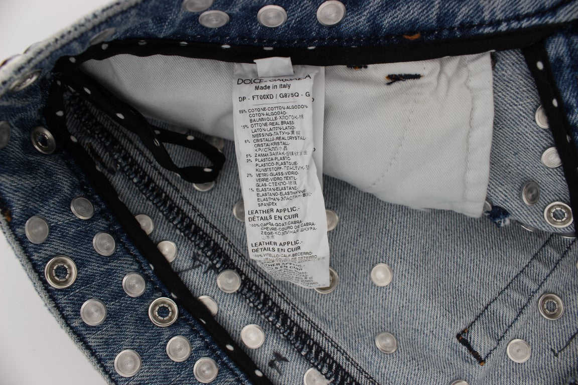 Jean boyfriend Dolce & Gabbana Enchanted Sicily avec cœur en cristal