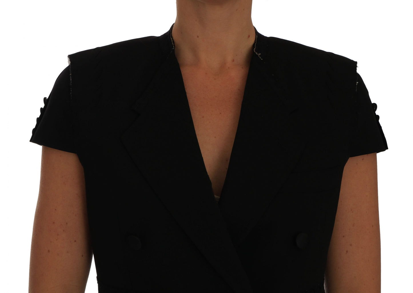Dolce & Gabbana - Manteau blazer court noir chic