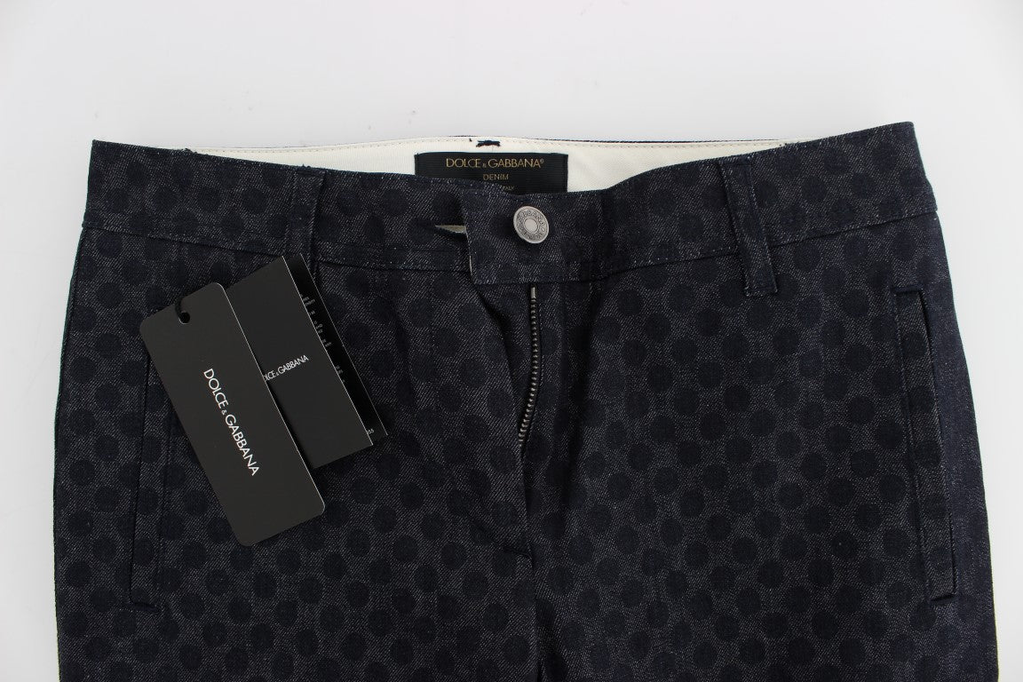 Jean capri chic à pois Dolce & Gabbana