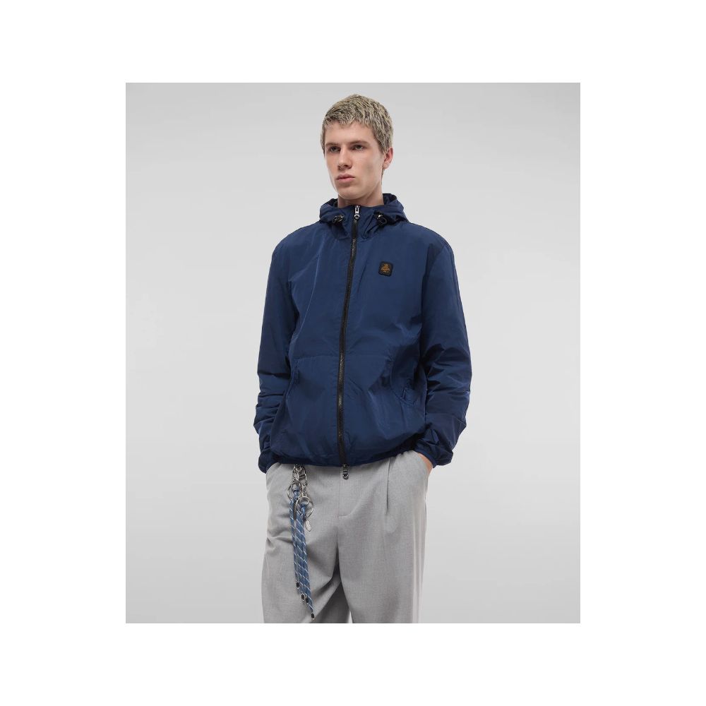 Refrigiwear Blue Polyamide Men's Summer Jacket by Refrigiwear