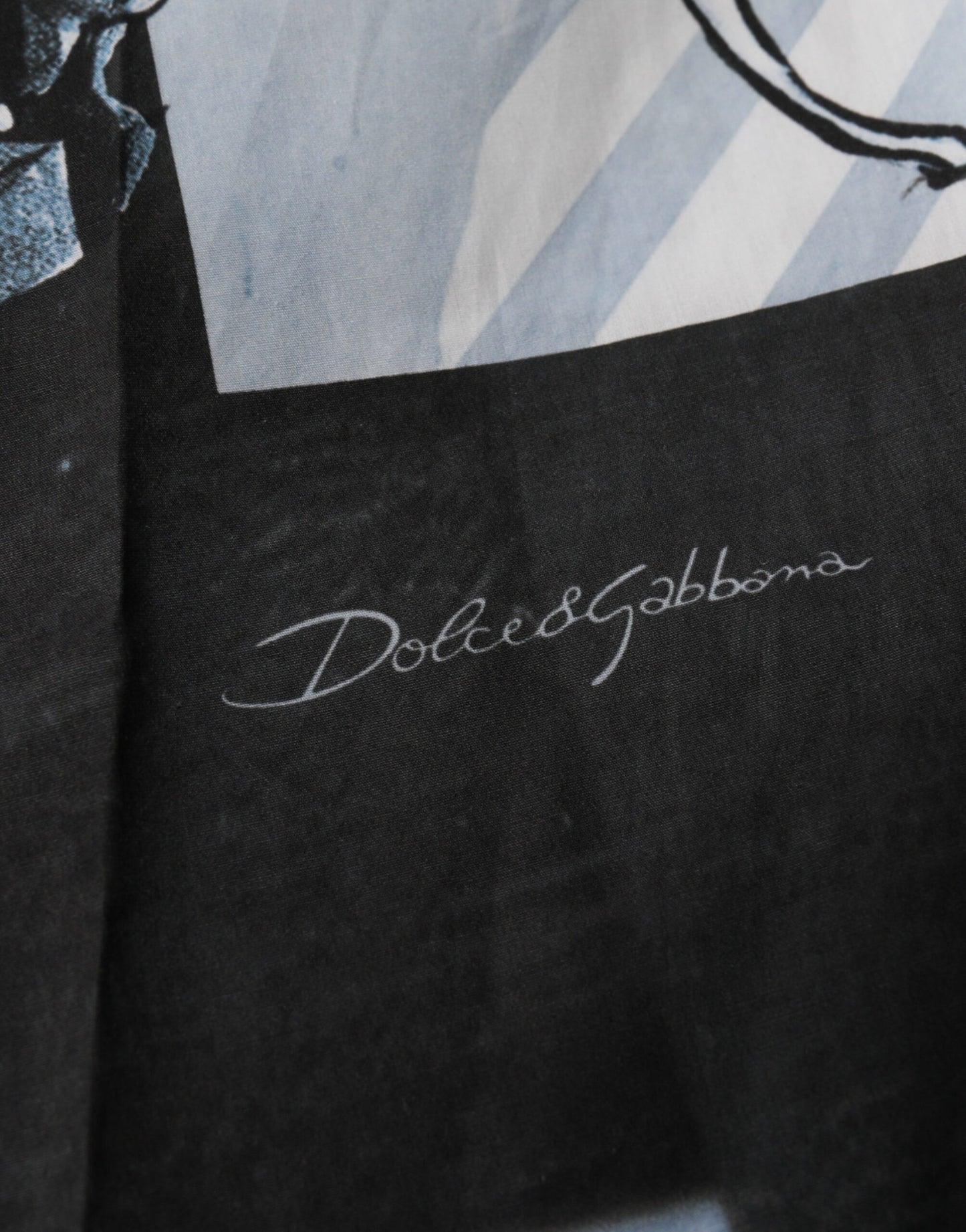 Short homme en coton imprimé statue bleu Dolce & Gabbana