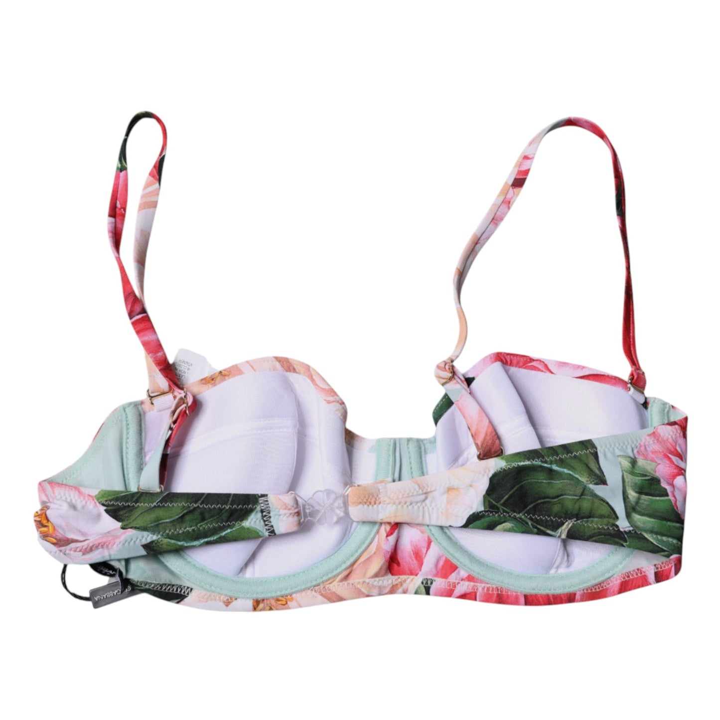 Soutien-gorge balconnet rembourré à fleurs multicolores Dolce & Gabbana