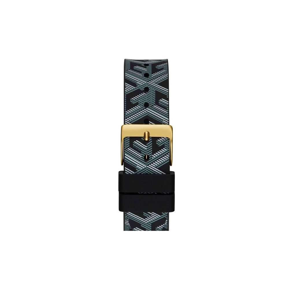 Montre Guess en cuir noir