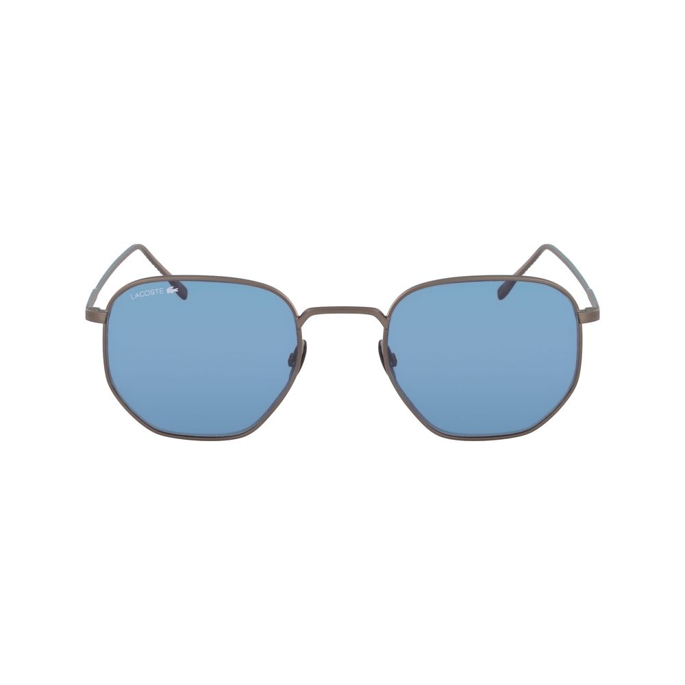 Lunettes de soleil Lacoste en métal gris