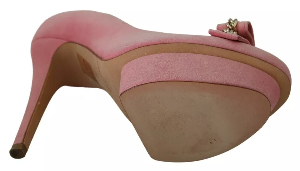 Elisabetta Franchi - Escarpins à talons aiguilles et nœud rose