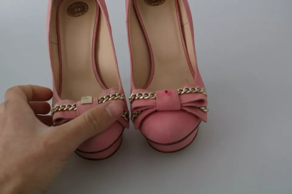 Elisabetta Franchi - Escarpins à talons aiguilles et nœud rose