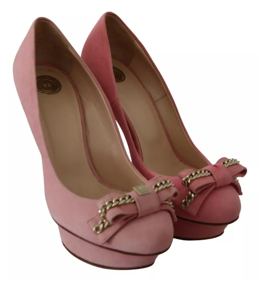 Elisabetta Franchi - Escarpins à talons aiguilles et nœud rose