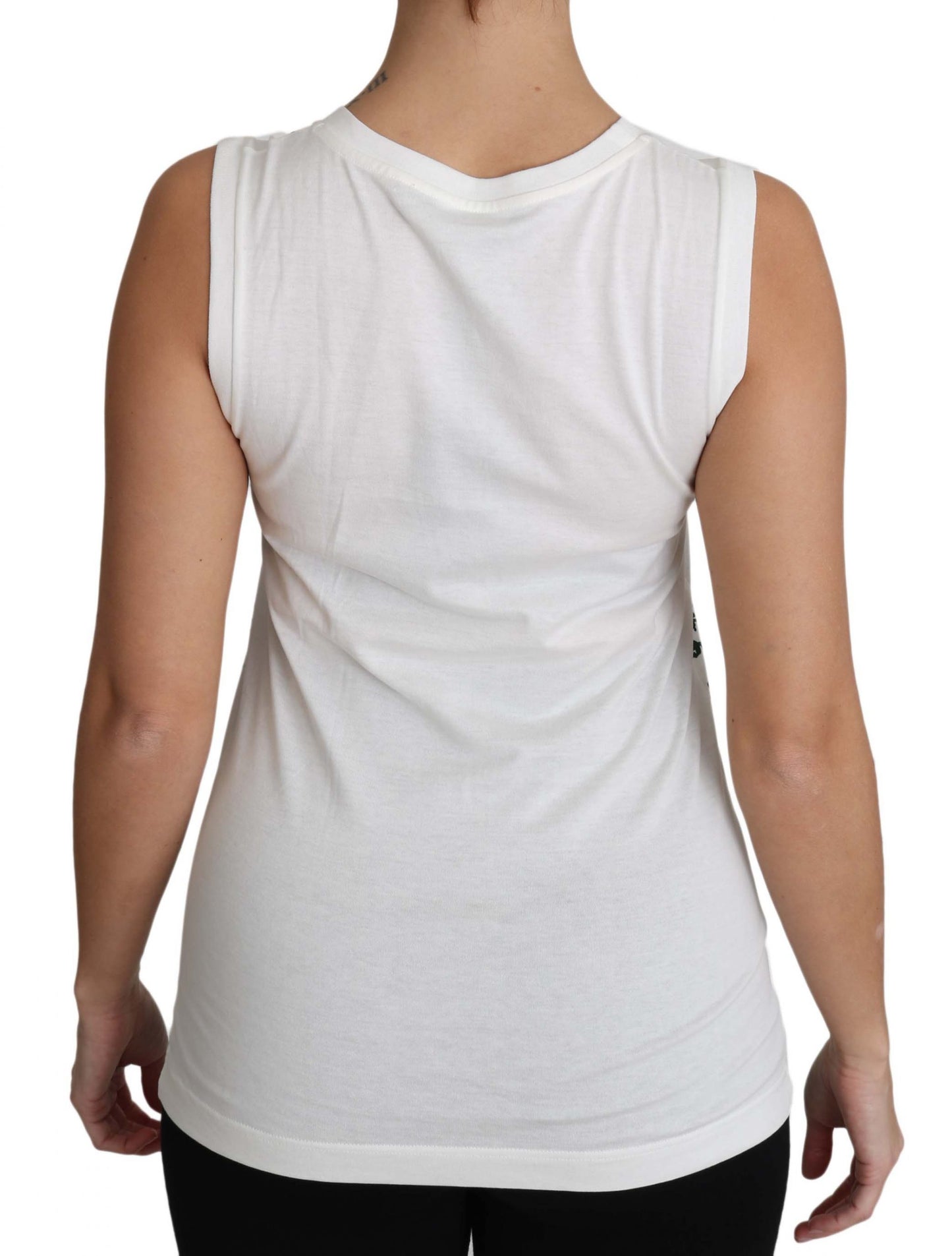 Chemise blanche élégante en coton et soie Dolce & Gabbana